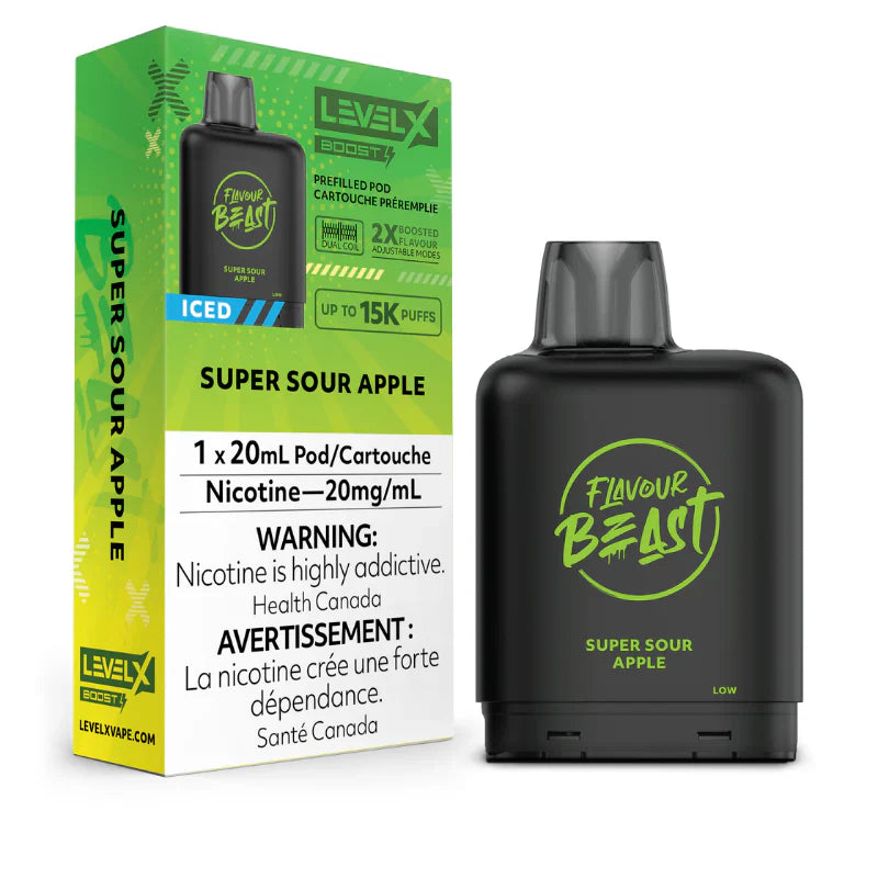 Flavour Beast Level X G2 Ultra Replacement Vape Pod - 50K- Puffs - 20mL