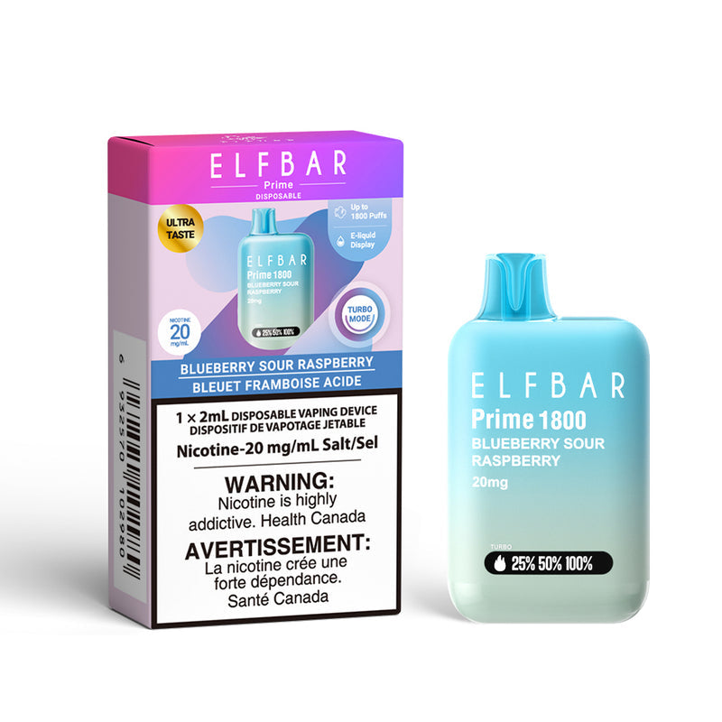 Elf Bar Prime 1800 Disposable Vape – 1,800 Puffs – 2mL
