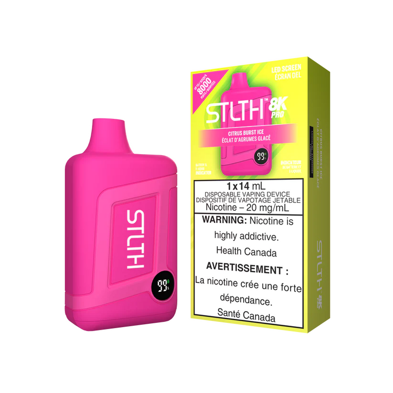 STLTH 8K Pro Disposable Vape – 8,000 Puffs – 14mL