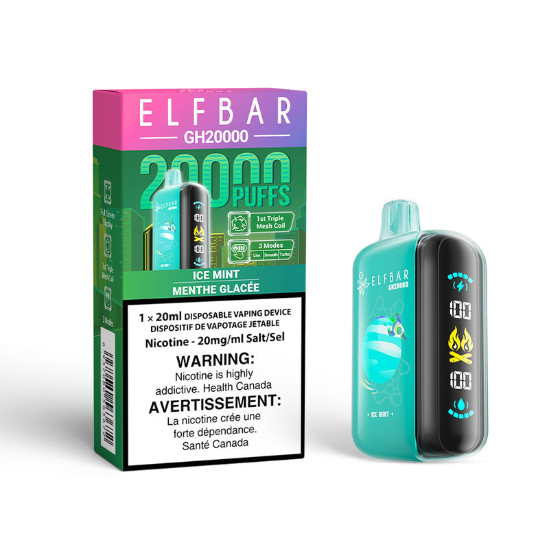 Elf Bar GH20K Disposable Vape – 20,000 Puffs – 20mL