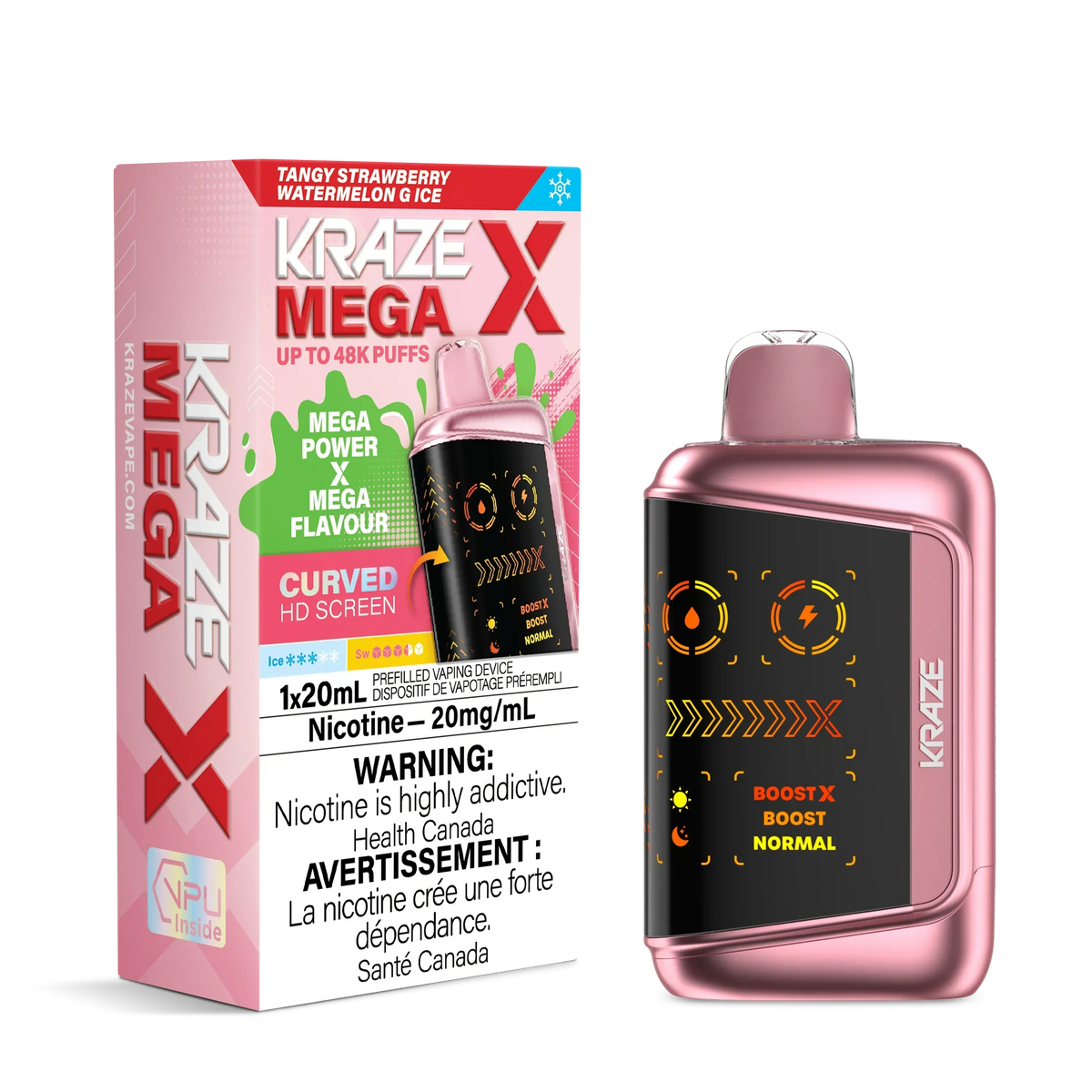 Kraze Mega X 48K Disposable Vape - 48,000 Puffs - 20mL