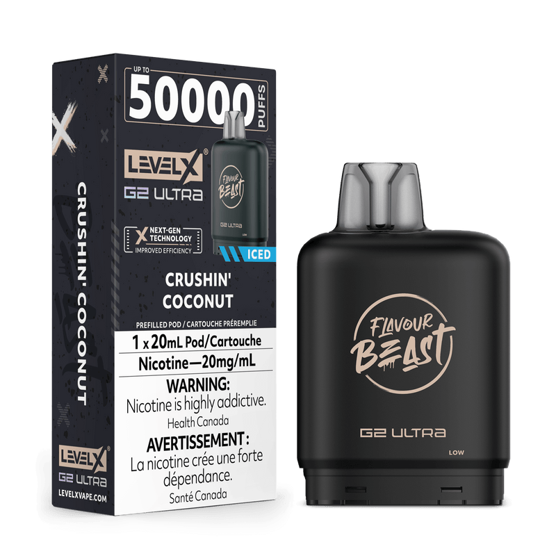 Flavour Beast Level X G2 Ultra Replacement Vape Pod - 50K- Puffs - 20mL