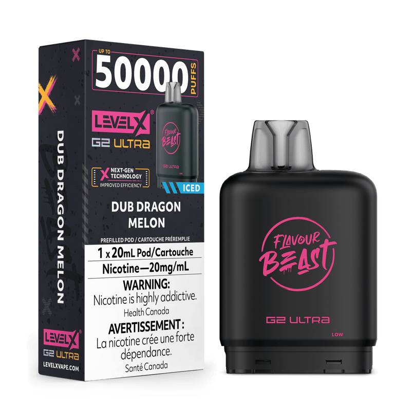 Flavour Beast Level X G2 Ultra Replacement Vape Pod - 50K- Puffs - 20mL