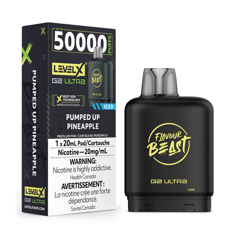 Flavour Beast Level X G2 Ultra Replacement Vape Pod - 50K- Puffs - 20mL