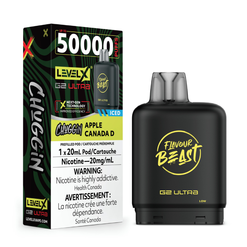 Flavour Beast Level X G2 Ultra Replacement Vape Pod - 50K- Puffs - 20mL