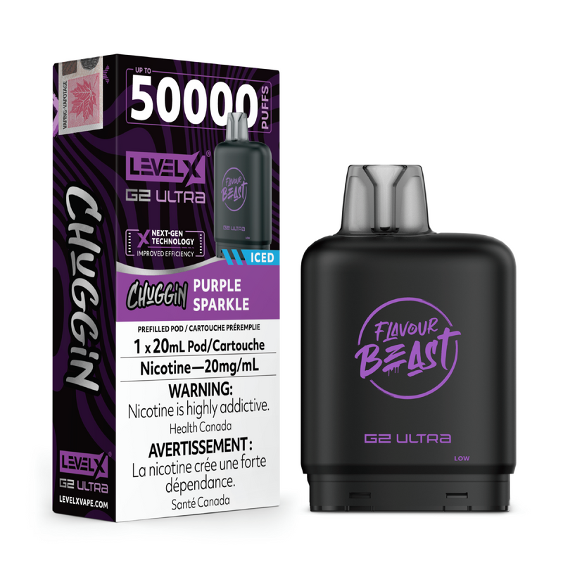 Flavour Beast Level X G2 Ultra Replacement Vape Pod - 50K- Puffs - 20mL
