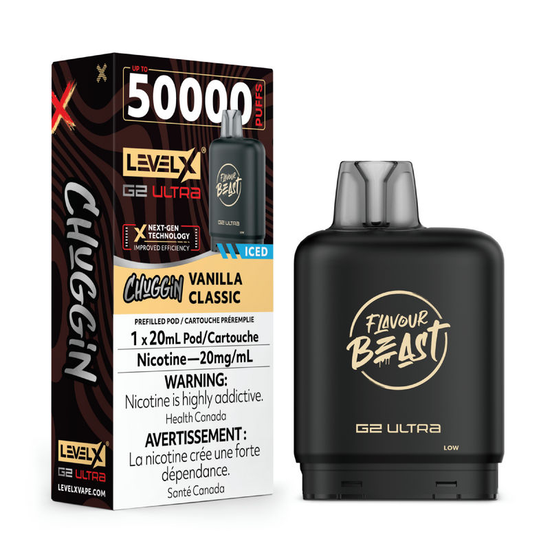 Flavour Beast Level X G2 Ultra Replacement Vape Pod - 50K- Puffs - 20mL