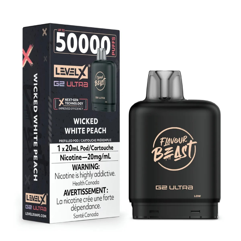 Flavour Beast Level X G2 Ultra Replacement Vape Pod - 50K- Puffs - 20mL