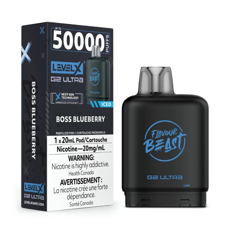 Flavour Beast Level X G2 Ultra Replacement Vape Pod - 50K- Puffs - 20mL