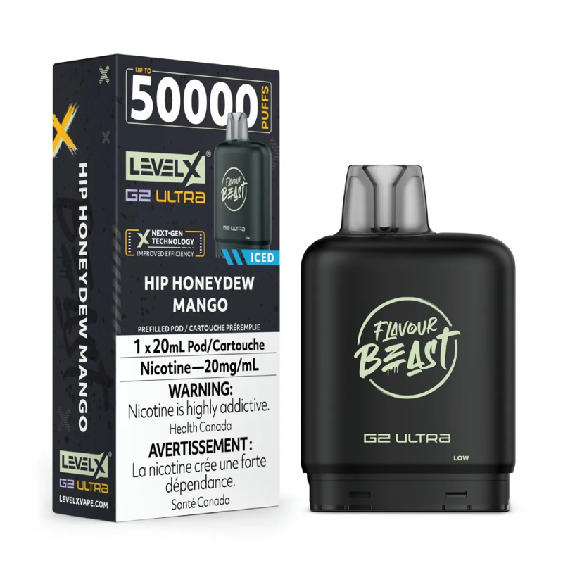 Flavour Beast Level X G2 Ultra Replacement Vape Pod - 50K- Puffs - 20mL