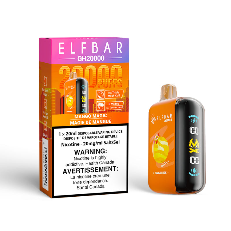 Elf Bar GH20K Disposable Vape – 20,000 Puffs – 20mL