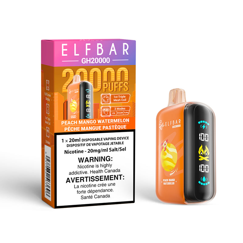 Elf Bar GH20K Disposable Vape – 20,000 Puffs – 20mL