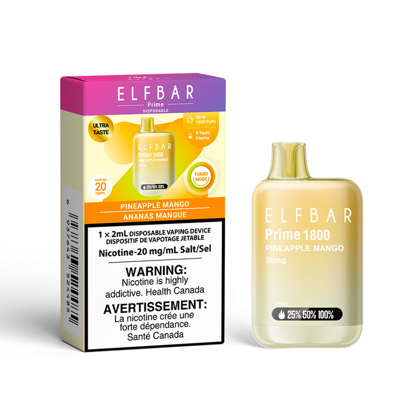 Elf Bar Prime 1800 Disposable Vape – 1,800 Puffs – 2mL