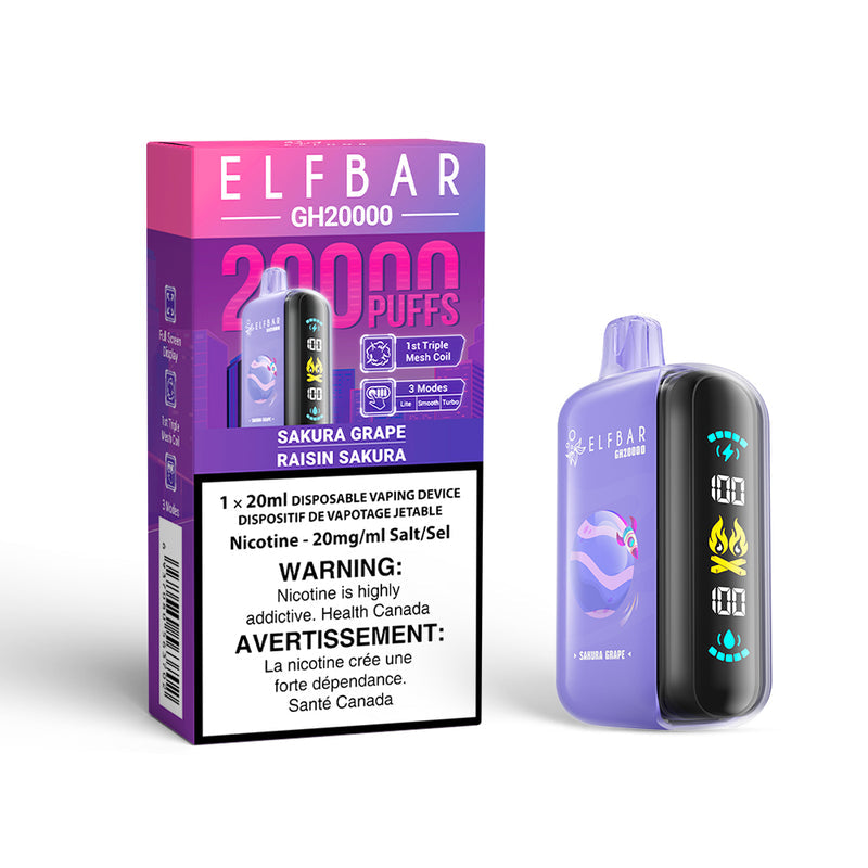 Elf Bar GH20K Disposable Vape – 20,000 Puffs – 20mL