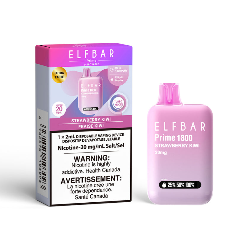 Elf Bar Prime 1800 Disposable Vape – 1,800 Puffs – 2mL