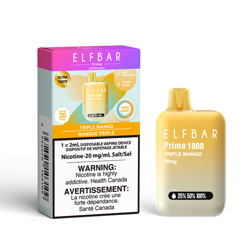 Elf Bar Prime 1800 Disposable Vape – 1,800 Puffs – 2mL