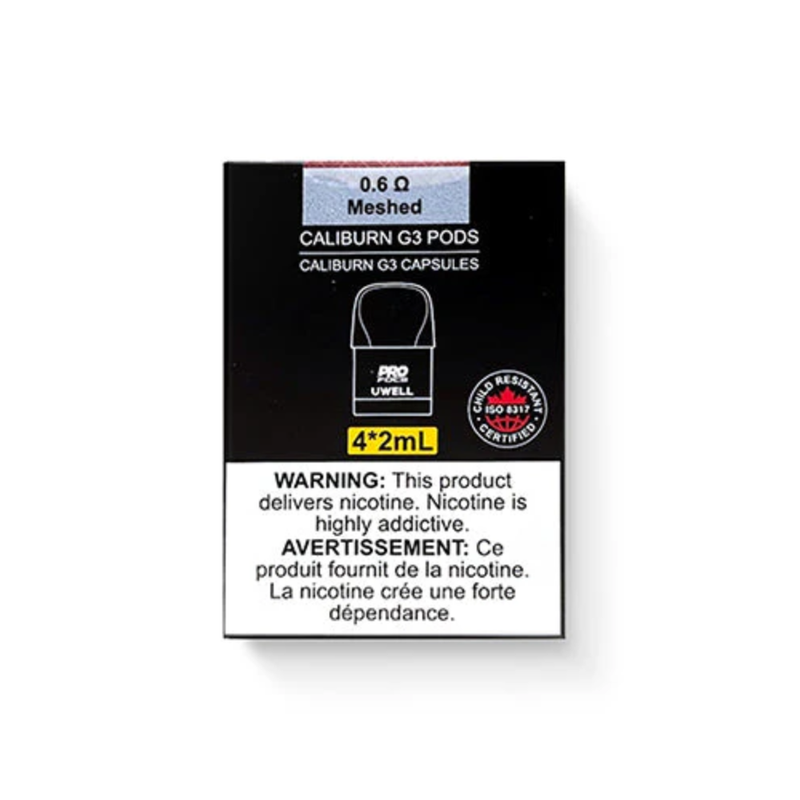 UWELL Caliburn G3/GPP Replacement Pods [CRC] – 2mL (4 Pack)
