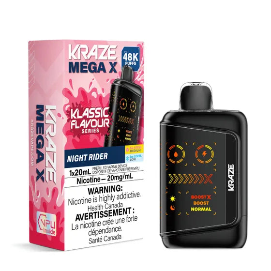 Kraze Mega X 48K Disposable Vape - 48,000 Puffs - 20mL