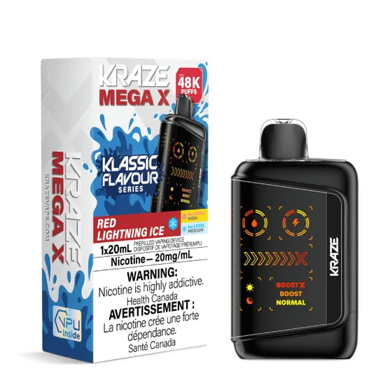 Kraze Mega X 48K Disposable Vape - 48,000 Puffs - 20mL