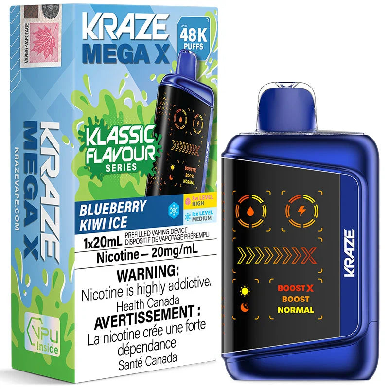 Kraze Mega X 48K Disposable Vape - 48,000 Puffs - 20mL