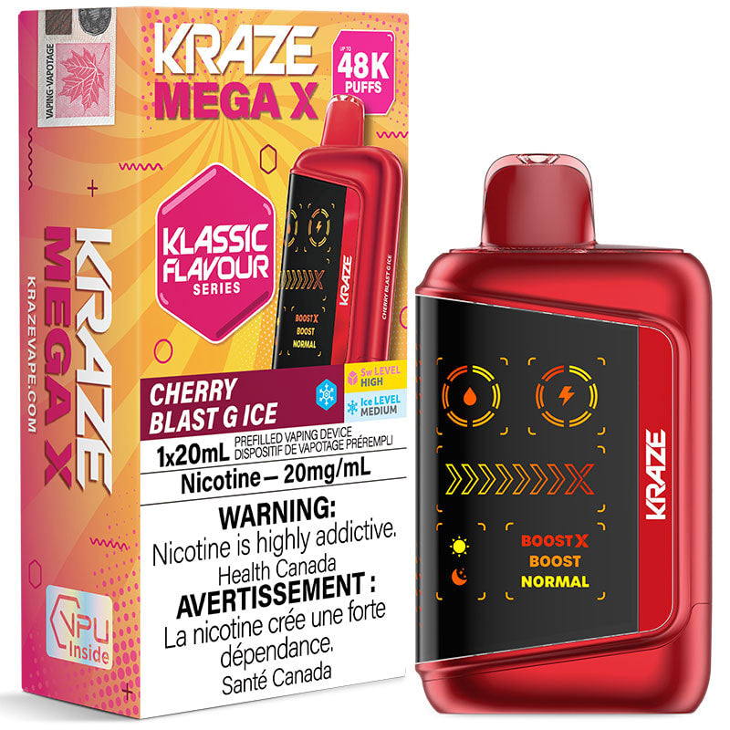 Kraze Mega X 48K Disposable Vape - 48,000 Puffs - 20mL